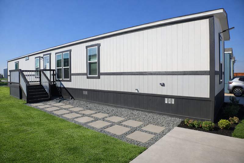 Modern manufactured home exterior